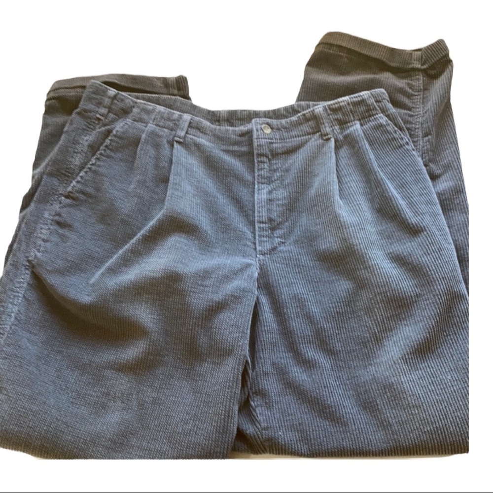 Woolrich Gray Cordaroy Cuffed Pants Sz 36x32